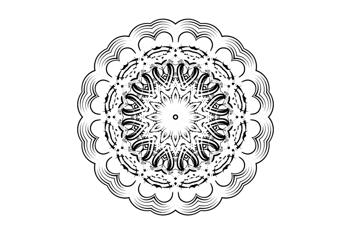 Decorative Mandala Digital Art Pack, a Decorative Illustration by NJ Himel (Photo 84 of 101)