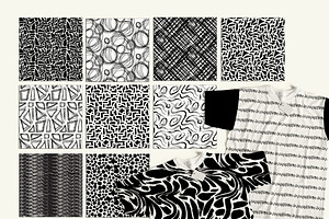 50 Black Grunge Patterns