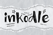 Inkodle – Messy Handwritten Font, a Handwritten Font by Mahesans Co (Thumbnail 1 of 10)