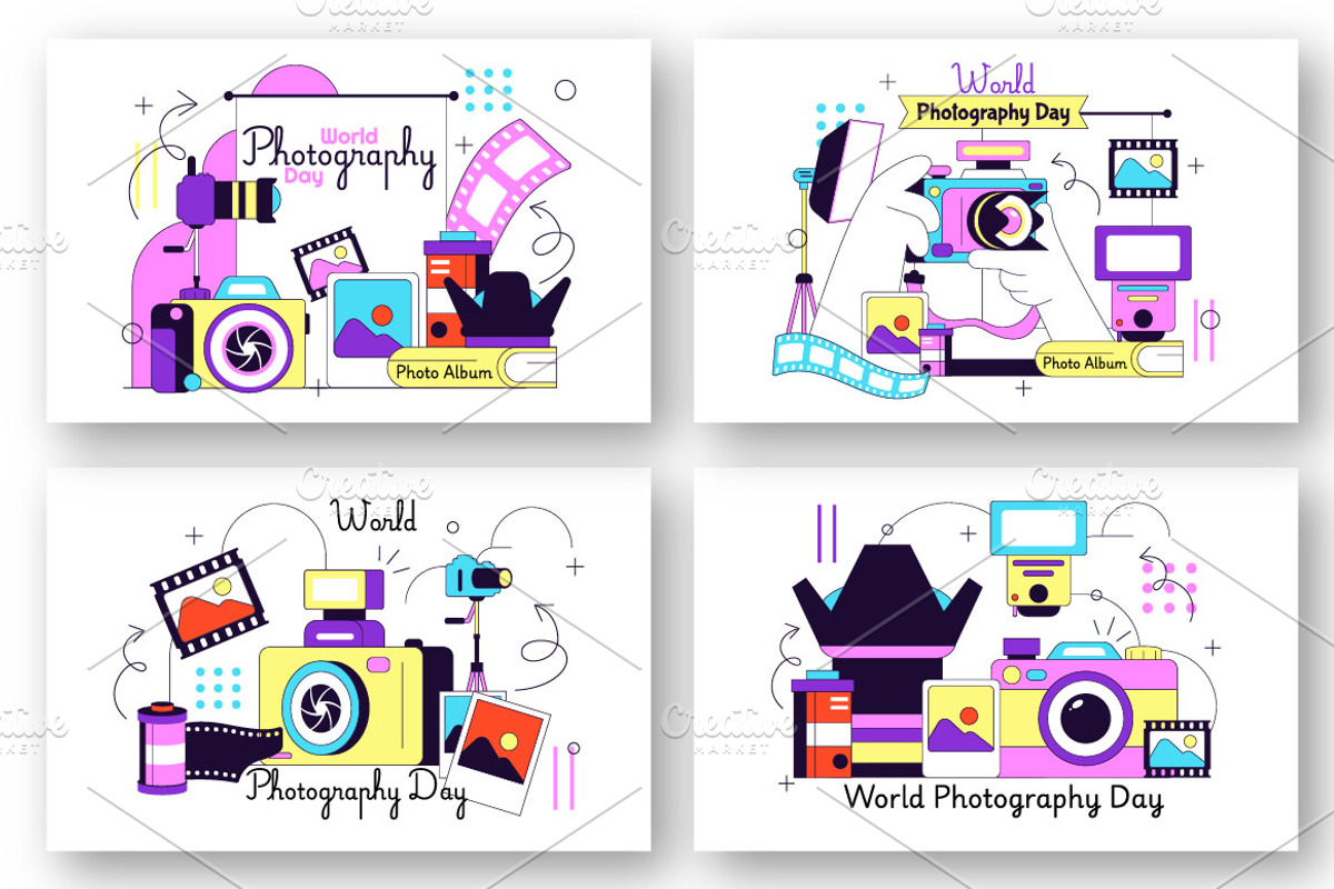 10 World Photography Day, a Person Illustration by denayunebgt (Photo 2 of 4)