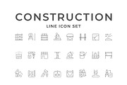 Set line icons of construction, an Outline Icon by motorama (Thumbnail 1 of 2)