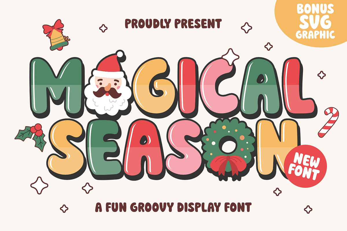 Magical Season - Christmas Font, a Handwritten Font by Keithzo (Photo 1 of 9)