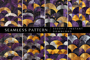 8 Lennon's Luxe Seamless Patterns, a Pattern Graphic by Inknfolly