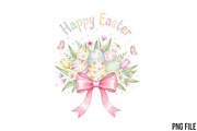 Easter Eggs Coquette Bow, Happy East, an Illustration by CraftArtStudio (Thumbnail 1 of 4)