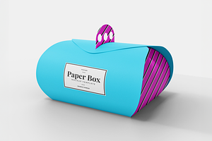 Cake Box Carrier Mockup