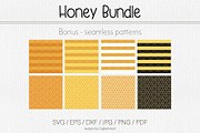Honey Bee vector Honeycomb patterns, a Food Illustration by DigitalArsiart (Thumbnail 2 of 4)