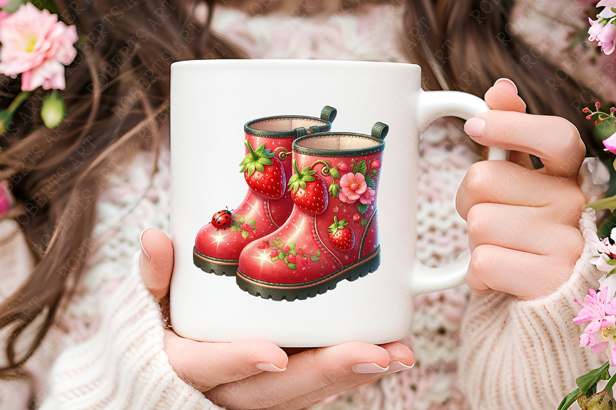 Garden Boots Sublimation Clipar, an Illustration by RobertsArt (Photo 7 of 7)