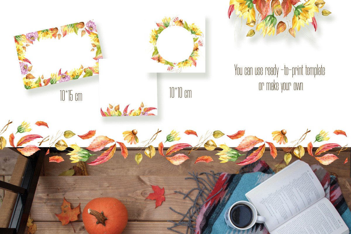 Happy Planning Autumn Collection, a Stationery Template by OlgaSerbun (Photo 3 of 6)