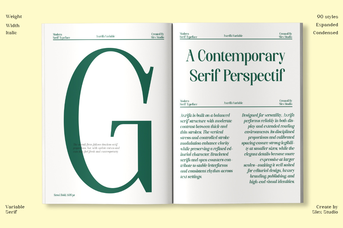 Axerifa Variable, a Serif Font by Slex Studio (Photo 11 of 12)