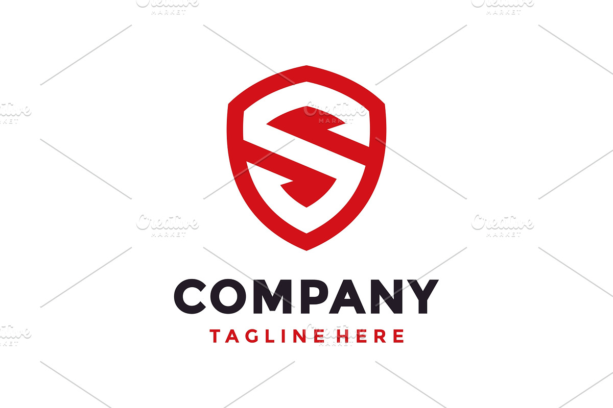 Simple Initial Letter S Shield logo, a Branding & Logo Template by jundio studio