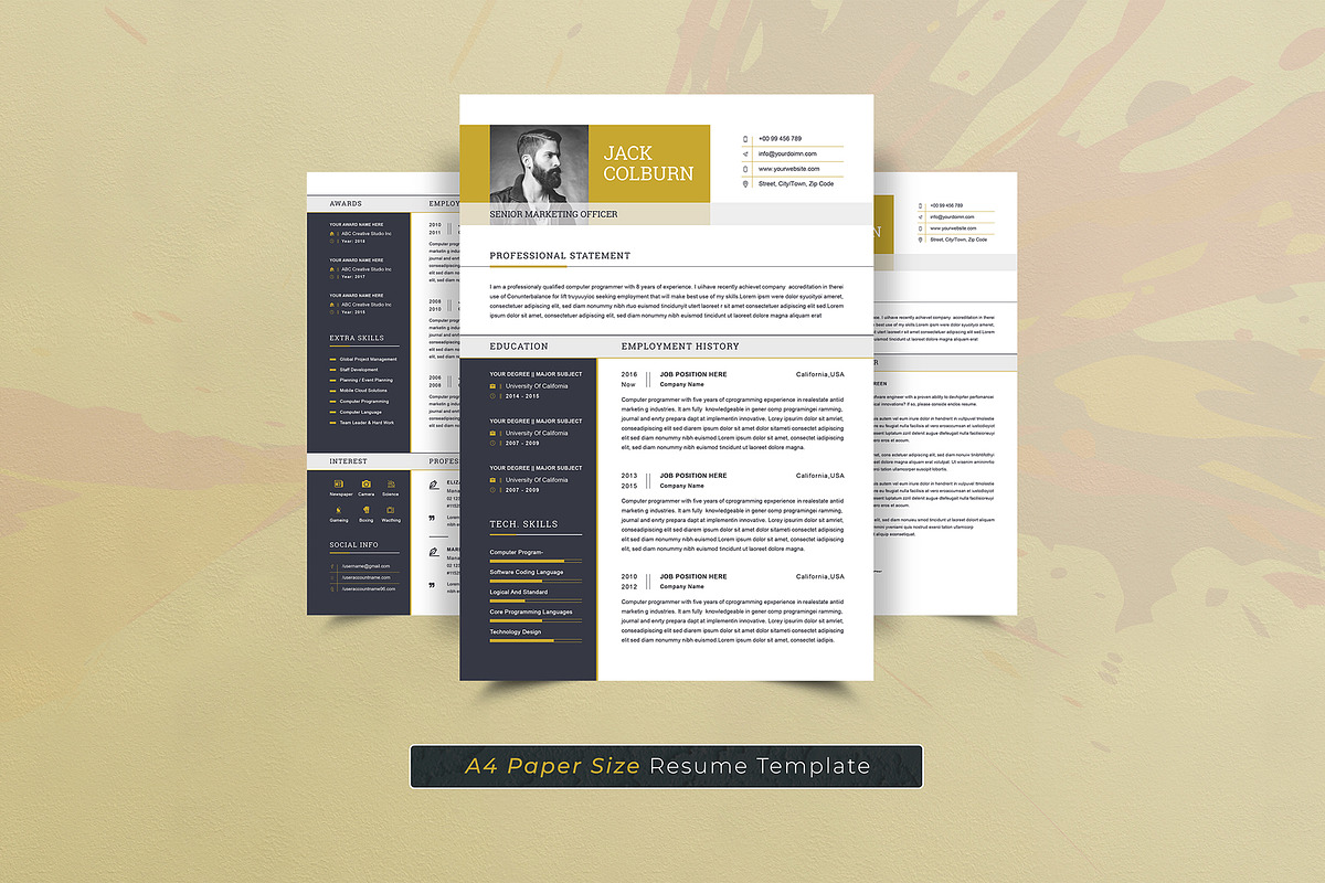 Resume/CV Template, a Resume Template by DesignDevisers (Photo 5 of 10)