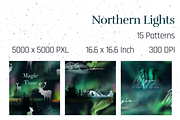 Northern Lights, a Background Graphic by NikiArts (Thumbnail 6 of 12)