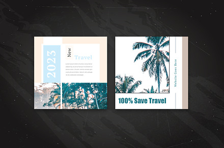 TRAVEL OR VACATION SOCIAL MEDIA PACK, a Social Media Template by ZAAS