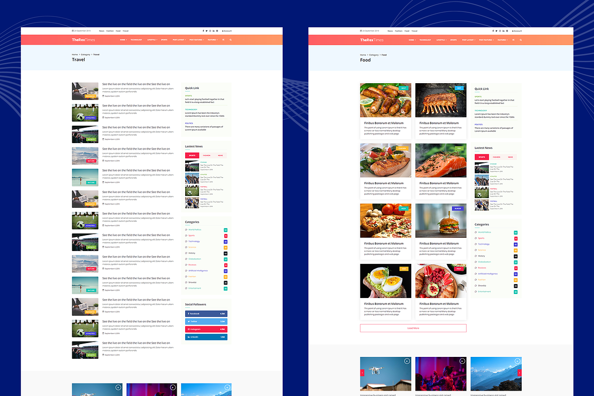 RexTimes-Newspaper & Magazine, a HTML Template by THESOFTKING (Photo 3 of 3)