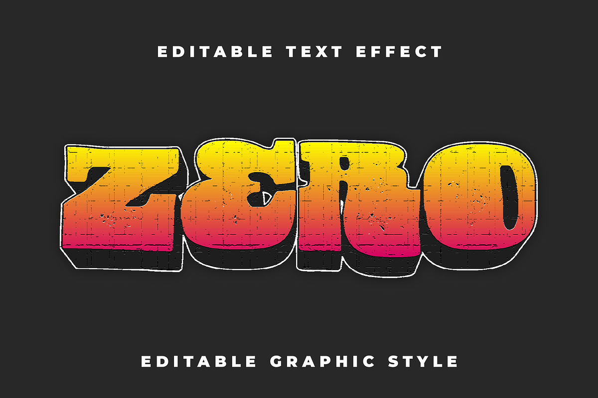 Graffiti Gradient Text Effect preview 3