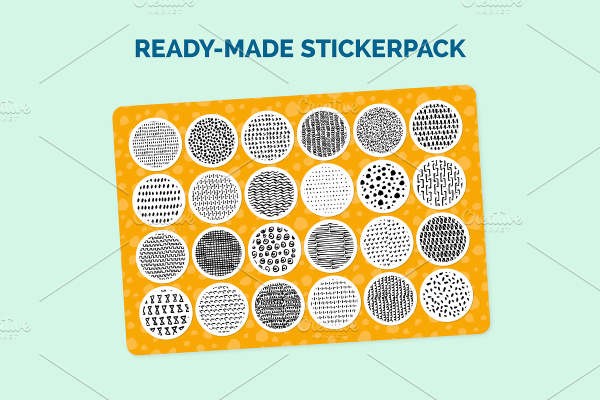 Hand Drawn Ink Patterns, a Pattern Graphic by 35lab (Photo 6 of 9)