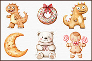 Cute Gingerbread Christmas Clipart, an Illustration by Sublimation Artist (Thumbnail 3 of 6)