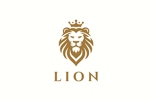 King Lion Head Logo, a Branding & Logo Template by yopie