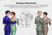 180 Gay Wedding Procreate Stamps, a Brush Add-On by Selentaori Studio (Thumbnail 10 of 12)