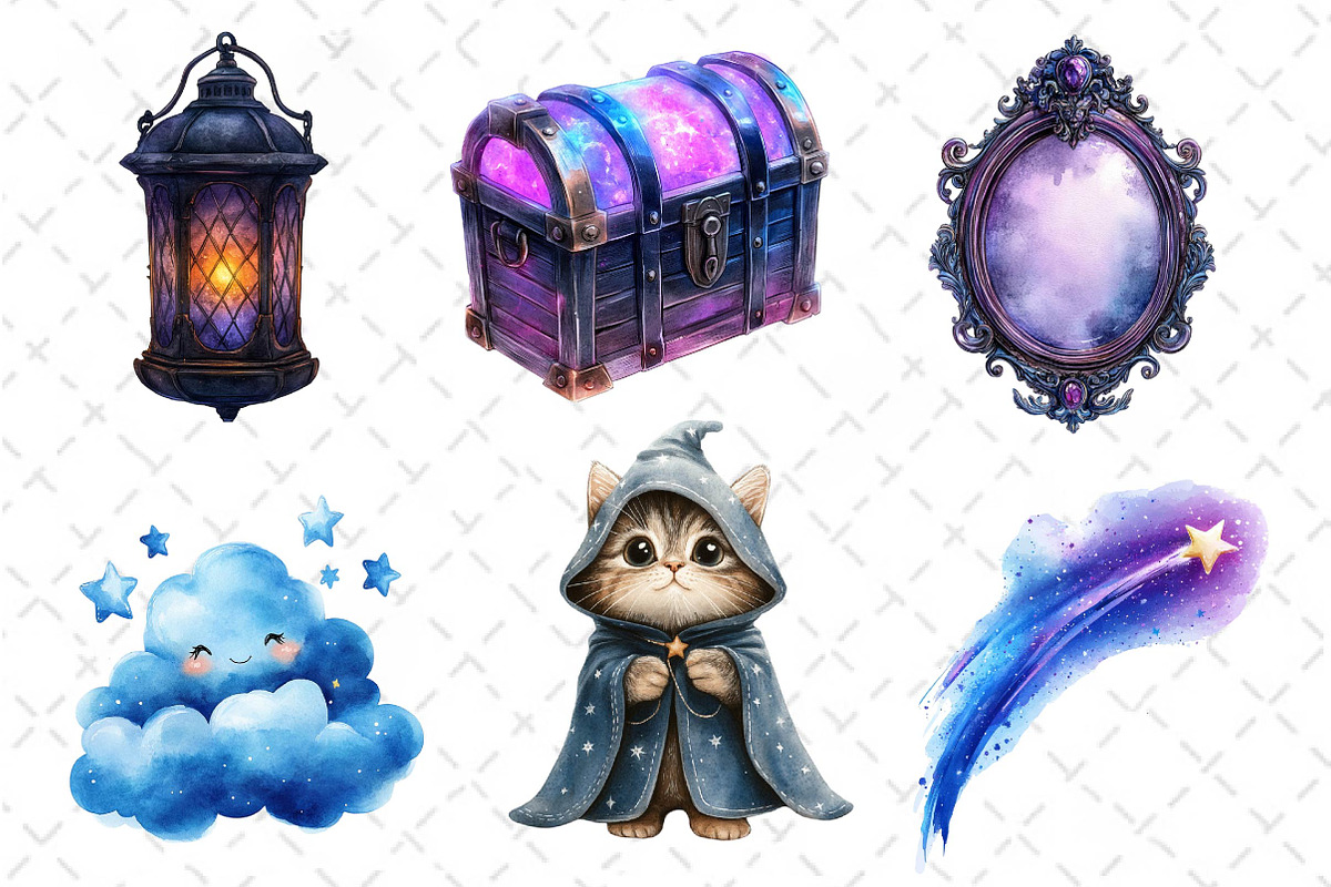 Watercolor Little Fairy Tale Clipart, an Illustration by Dream Creation (Photo 4 of 6)