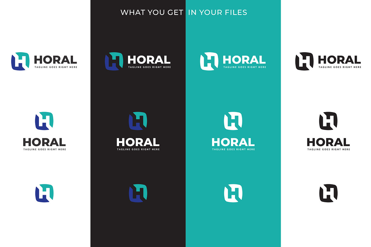 Horal H Letter Logo, a Branding & Logo Template by Tovarkovdesign (Photo 4 of 6)