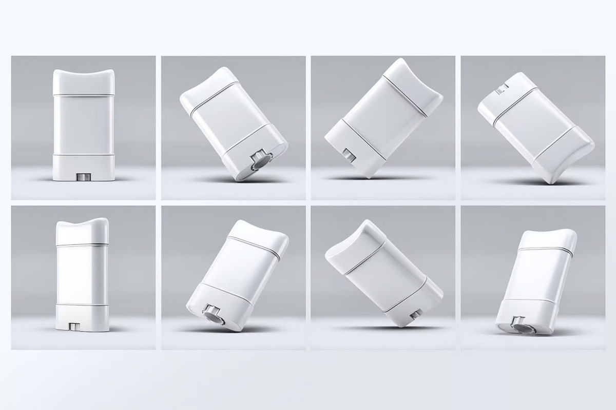 Stick Deodorant Tubes Mock-Up, a Product Mockup by DesignRushMarket (Photo 2 of 8)