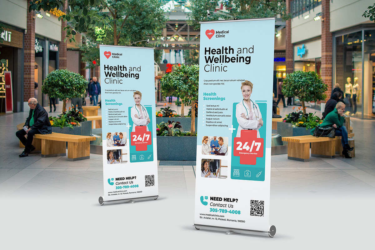 Healthcare Roll-Up Banner, a Flyer Template by floringheorghe (Photo 2 of 4)
