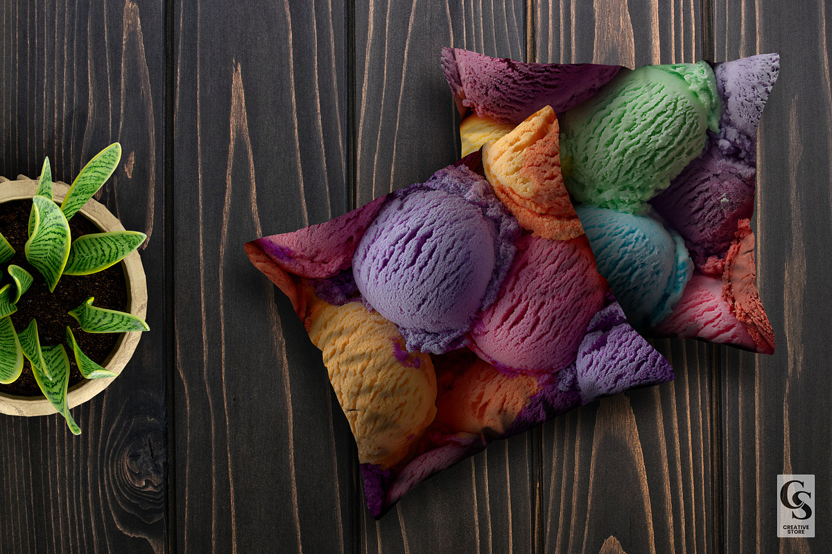Colorful Ice Cream Scoops Patterns, a Pattern Graphic by Creative Store (Photo 5 of 5)