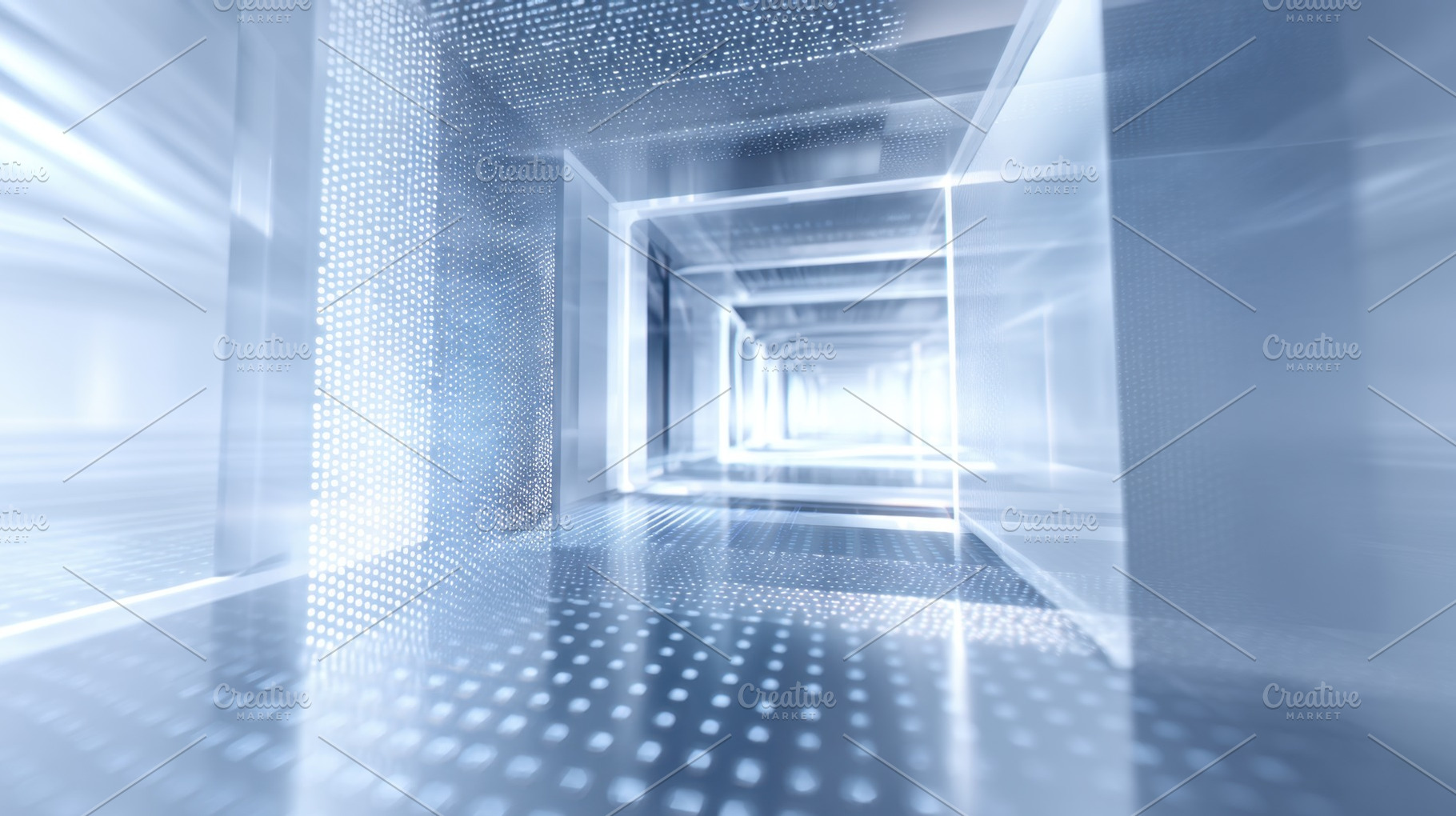 Digital tunnel with light effect, a Photo by Beautiful things