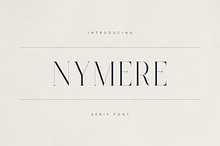 Nymere – A Modern High-Contrast Font