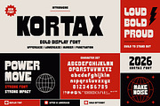 Kortax - Bold Urban Display Typeface, a Sans Serif Font by Pitchlook.Studio (Thumbnail 2 of 3)