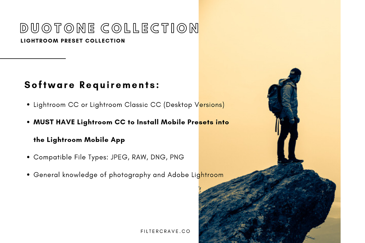 100+ Duotone Lightroom Presets I, an Action Add-On by Filtercrave (Photo 4 of 7)