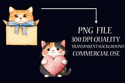 Cute Cat Sublimation Clipart, an Illustration by Libby Wishes (Thumbnail 6 of 7)