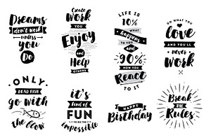 Typography set #6