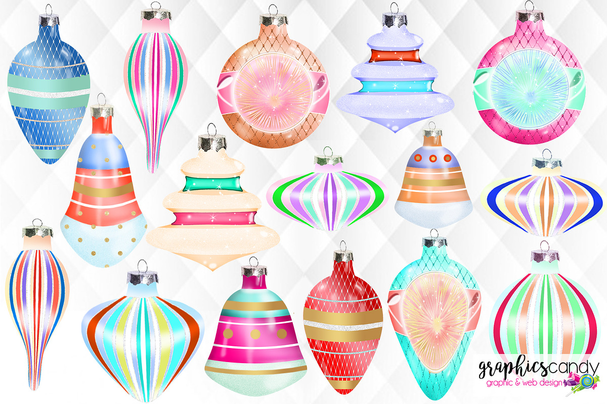 Vintage Christmas Ornament Clip Art, an Illustration by Graphics Candy (Photo 2 of 3)