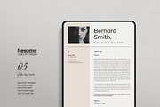 Resume/CV Template With Cover Letter, a Resume Template by E-Type (Thumbnail 2 of 5)