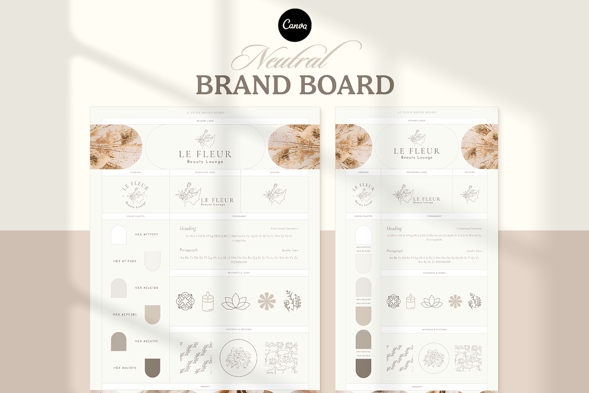 Neutral Brand Board, a Branding & Logo Template by Creatif Foundry (Photo 1 of 6)