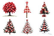 Buffalo Plaid Christmas Tree Clipart, an Illustration by Daily.Designs (Thumbnail 5 of 5)