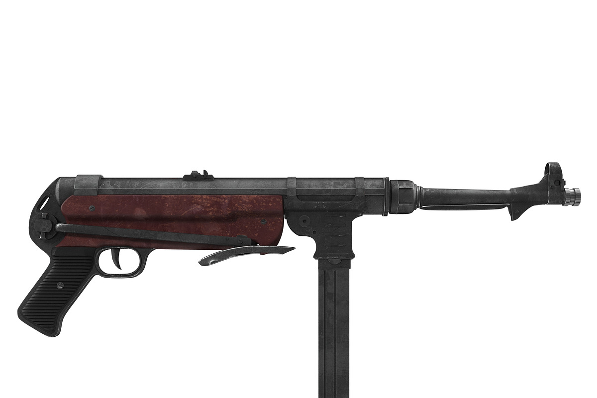 Submachine gun MP40, an Object 3D Model by AndrewWhite (Photo 23 of 25)