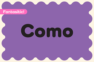 Como, a Sans Serif Font by Dharma Type