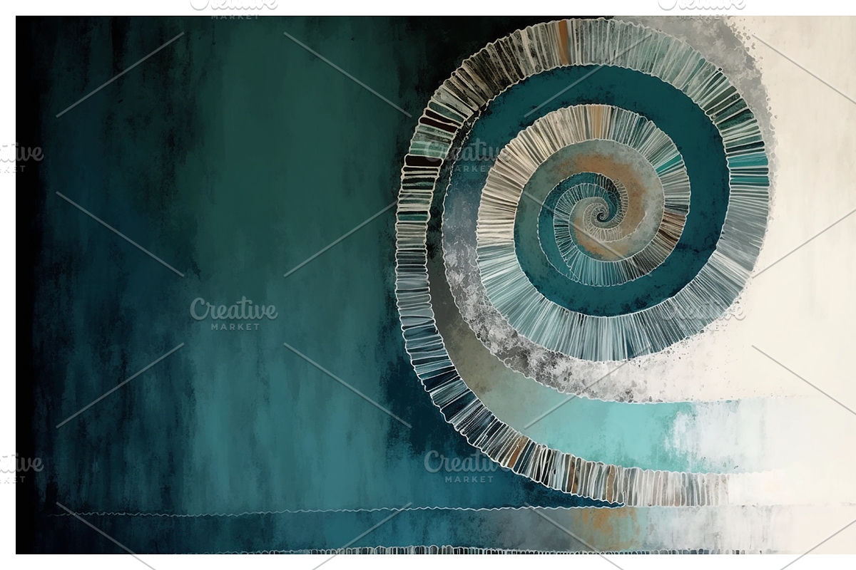 Baal Collection · Blue Spiral, a Texture Illustration by milatovar (Photo 10 of 16)