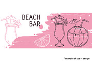 Healthy drinks hand drawn vector set, a Background Graphic by InkySplash (Thumbnail 4 of 4)