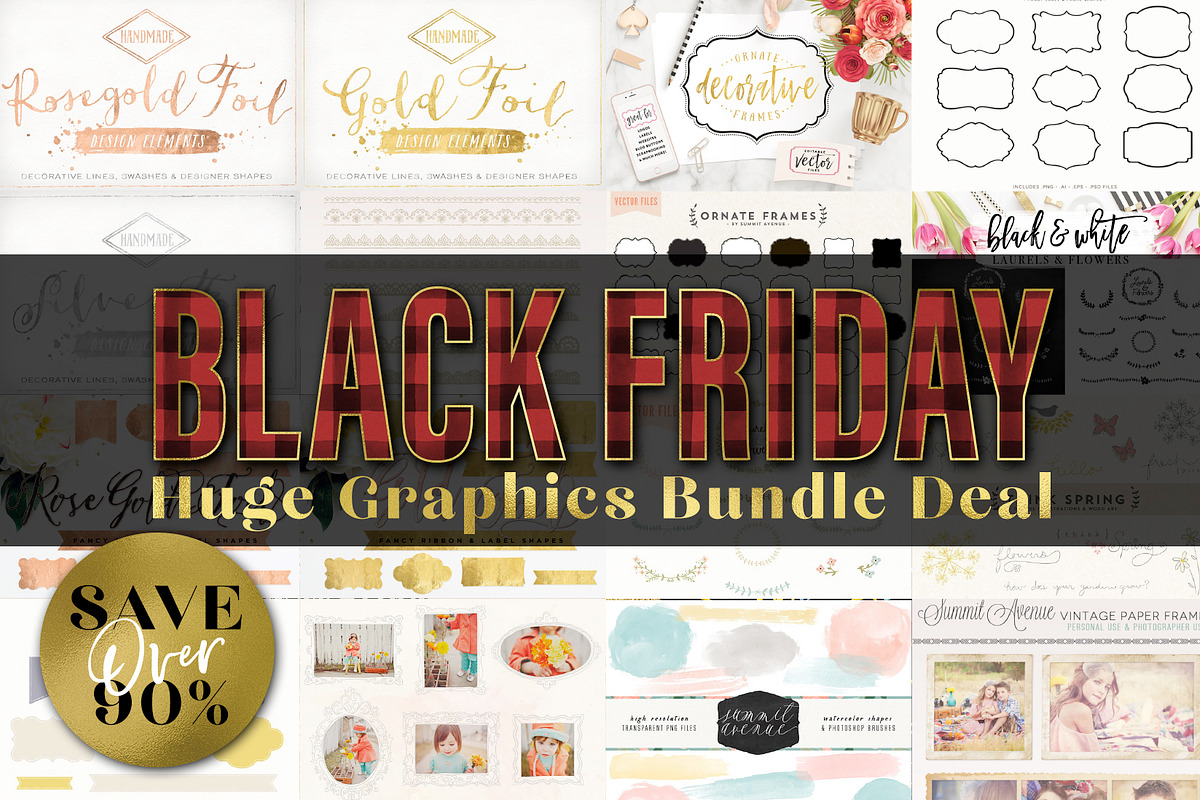 Black Friday Graphic Bundle, an Object Graphic by Summit Avenue (Photo 1 of 6)