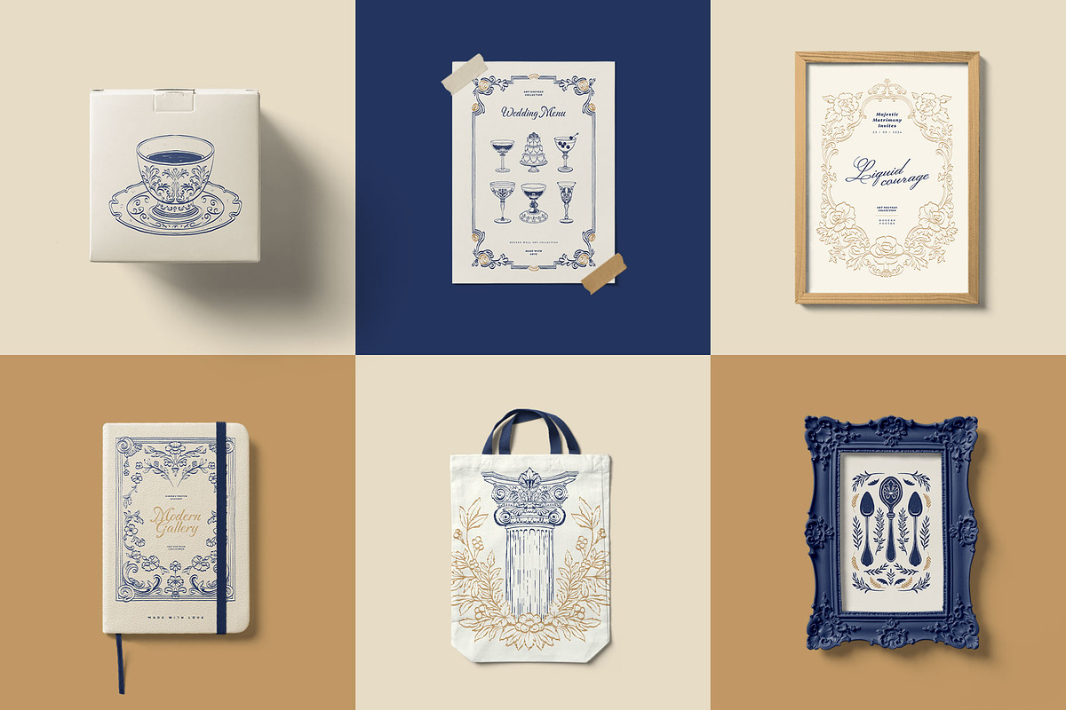 Art Nouveau | Wall Art Collection, an Object Graphic by Leleka.Store (Photo 10 of 21)