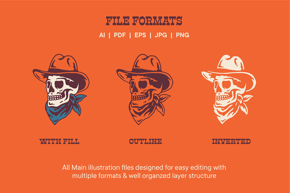 Vintage Western Graphic Assets, an Illustration by ARQAM Studio (Photo 3 of 9)