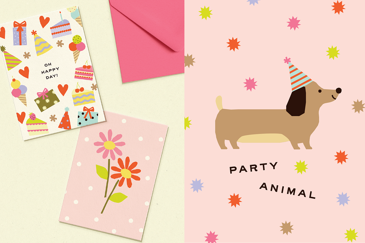 Happy Birthday Party Graphics, a Decorative Illustration by Gross Illustrations (Photo 2 of 9)