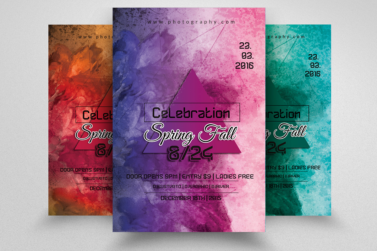 Spring Festival Party Flyer Template, a Flyer Template by Psd Templates