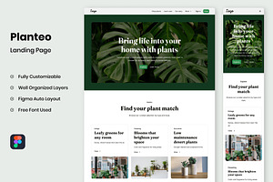 Planteo - Landing Page, a Landing Page Template by RPWDS