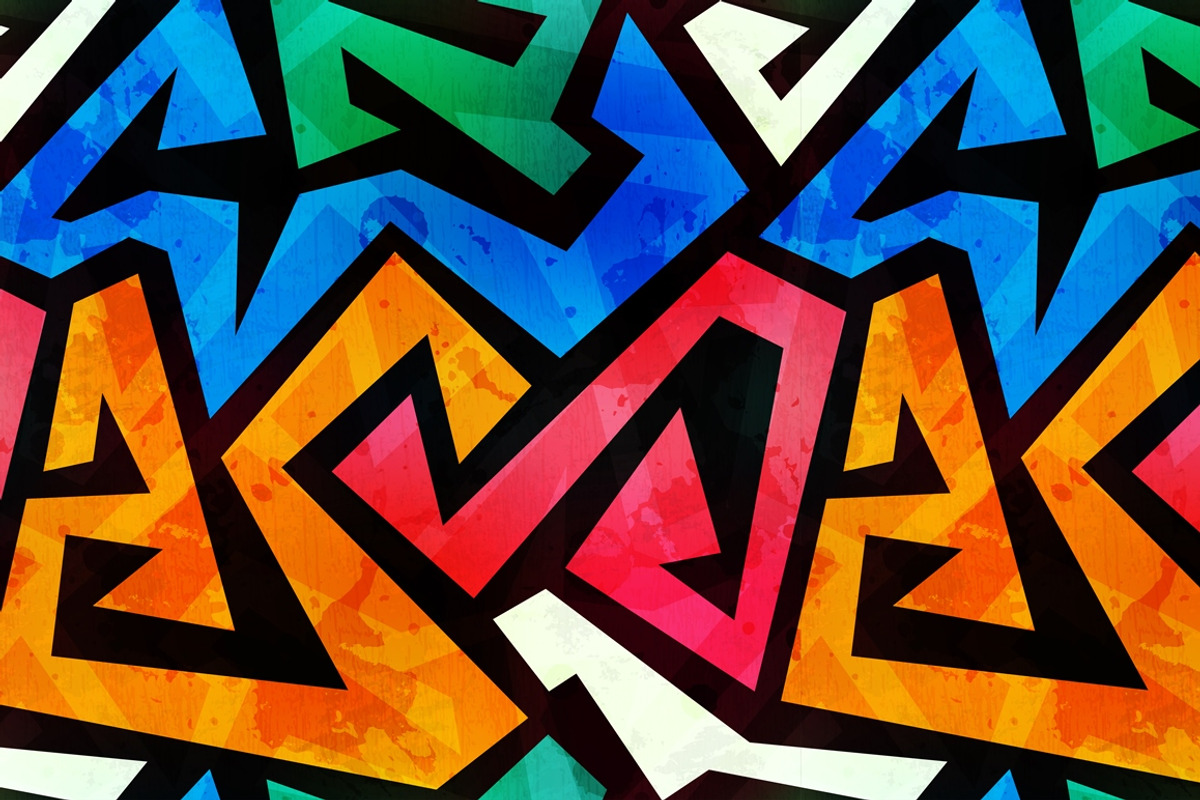 Graffiti vector patterns pack, a Pattern Graphic by Gudiny (Photo 5 of 13)