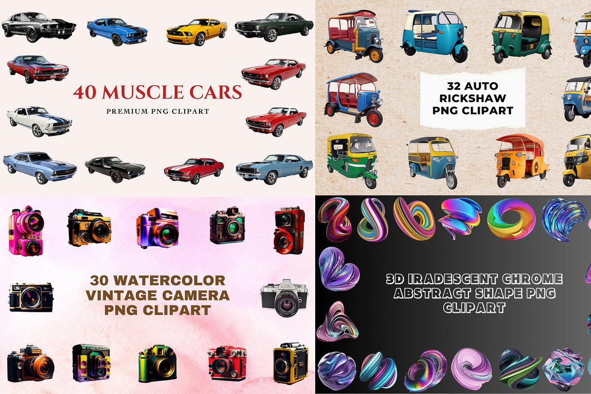 4689+ PNG's Clipart Elements Bundle, an Object Graphic by AN Productions (Photo 24 of 29)